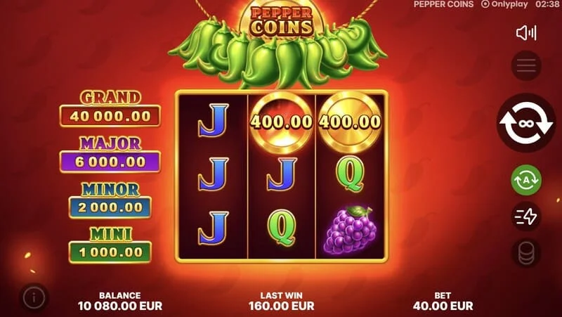 Pepper Coins – bonus monetos Hold and Win raunde